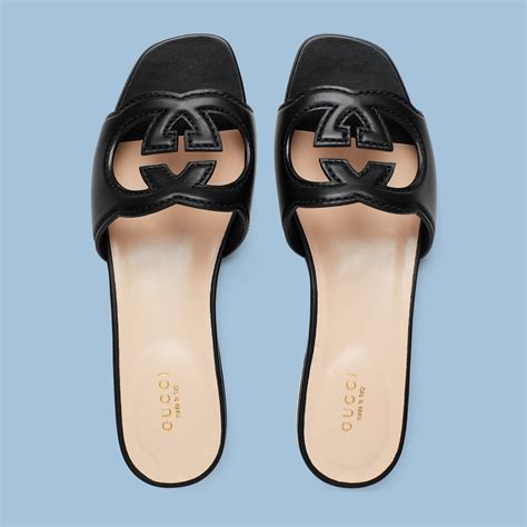 gucci cut out sandal|Gucci sandals original.